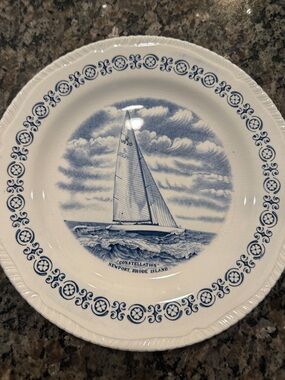 Wood & Sons England Blue and White Collectors Plate